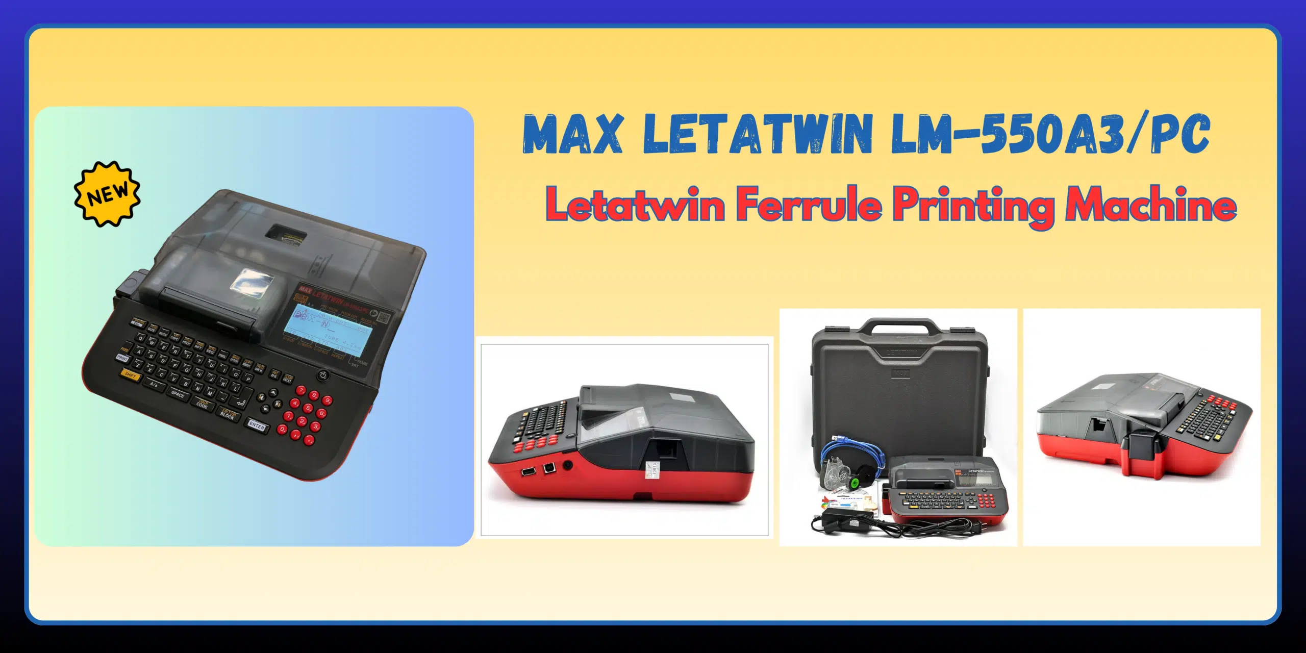 LM-550A3PC MAX Letatwin Ferrule Printing Machine