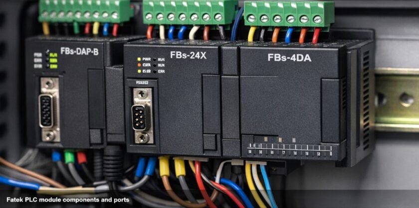 Fatek PLC modules wiring and components