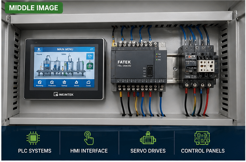 PLC HMI industrial automation system Pakistan